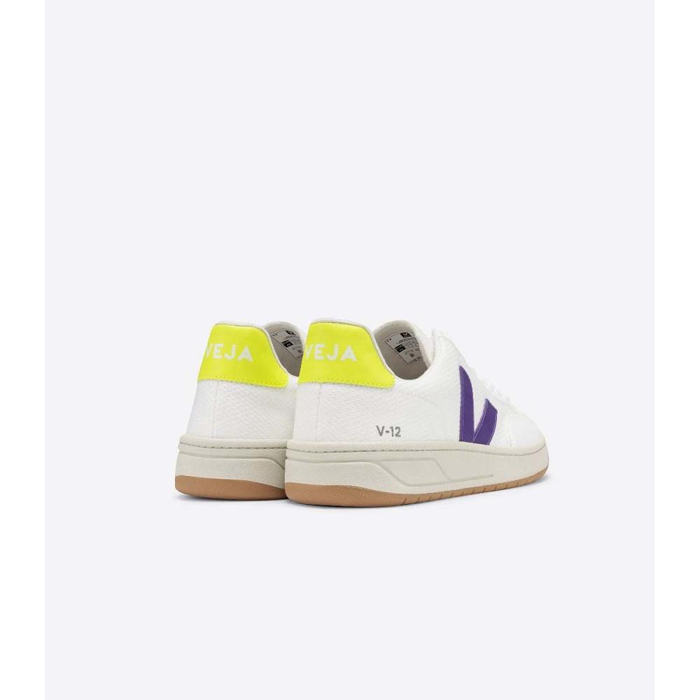 Pantofi Dama Veja V-12 B-MESH White/Purple | RO 581RVD
